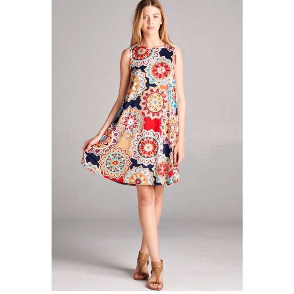 Geo print dress!